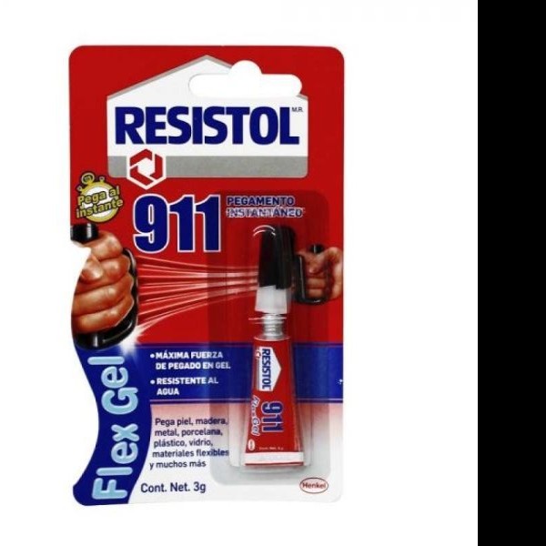 PEGAMENTO INSTANT. SUPER GEL 911 RESISTOL 3G. E.10